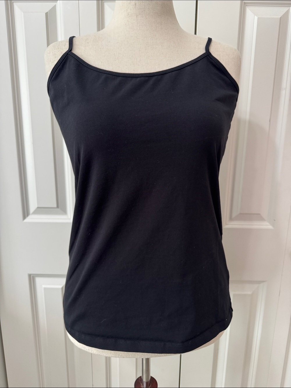 Halogen Black Adjustable Spaghetti Strap Camisole